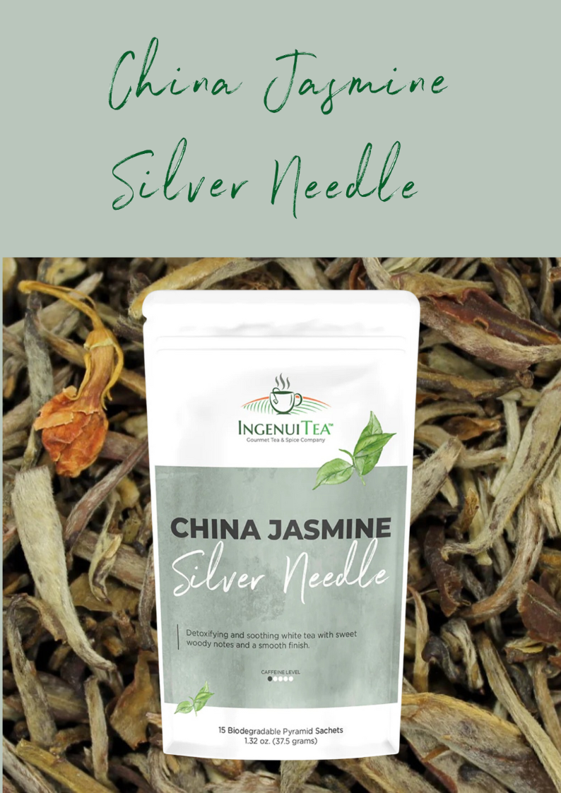 Indulge in the ultimate detox and soothing experience with our China Jasmine Silver Needle Tea!