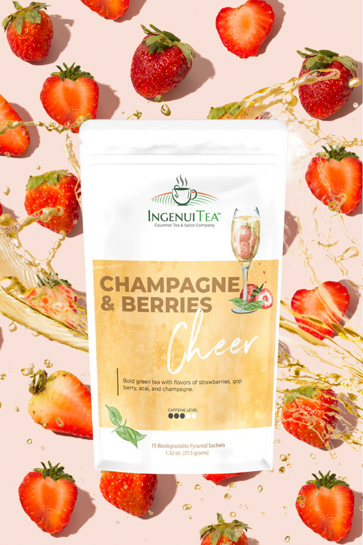 Ingenuitea summer tea with strawberries
