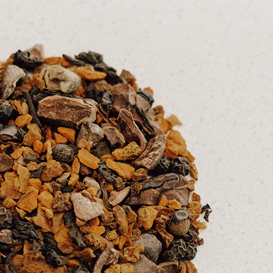 IngenuiTea™ Mayan Moon herbal tea close up