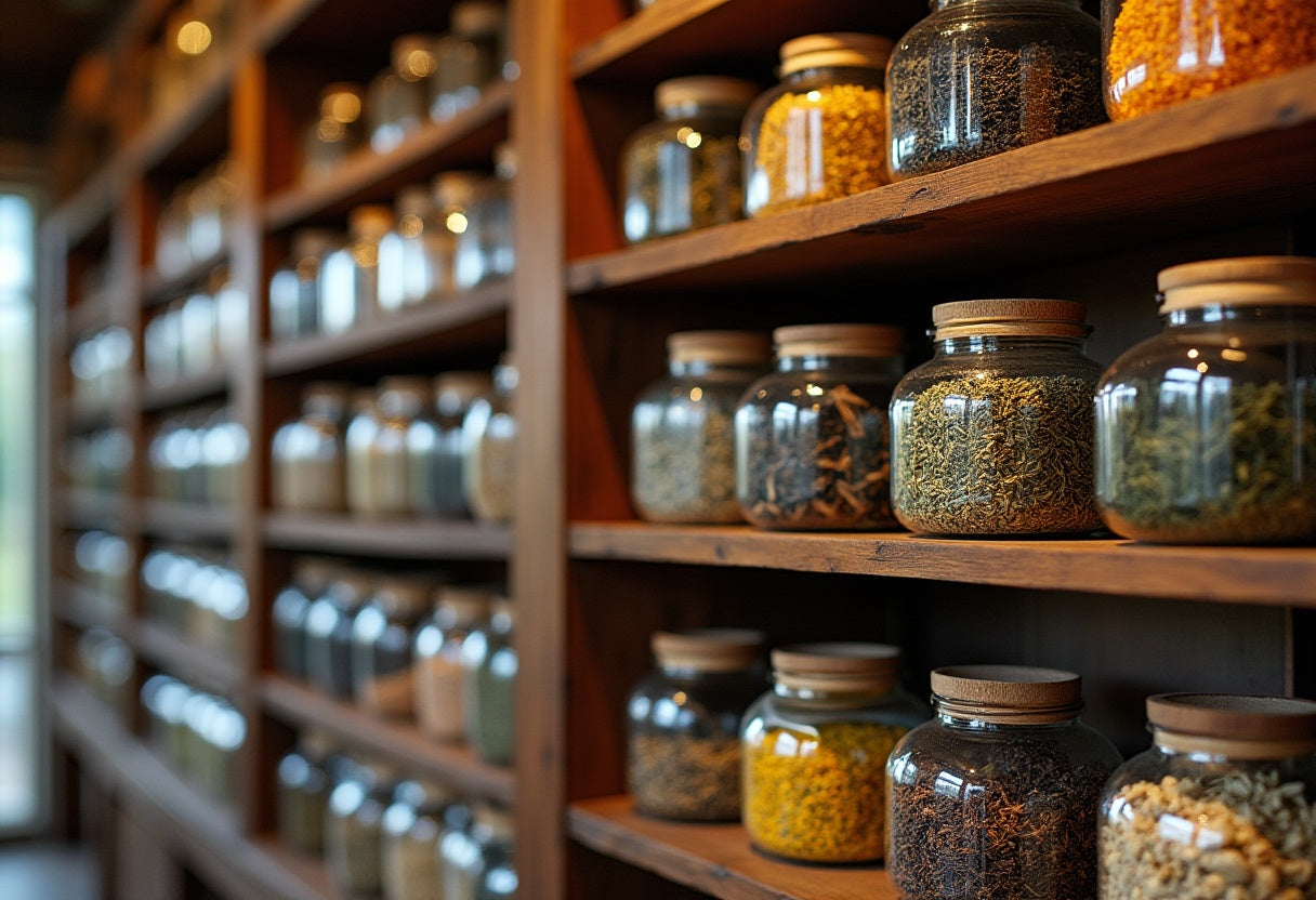 IngenuiTea™ collections in glass jars