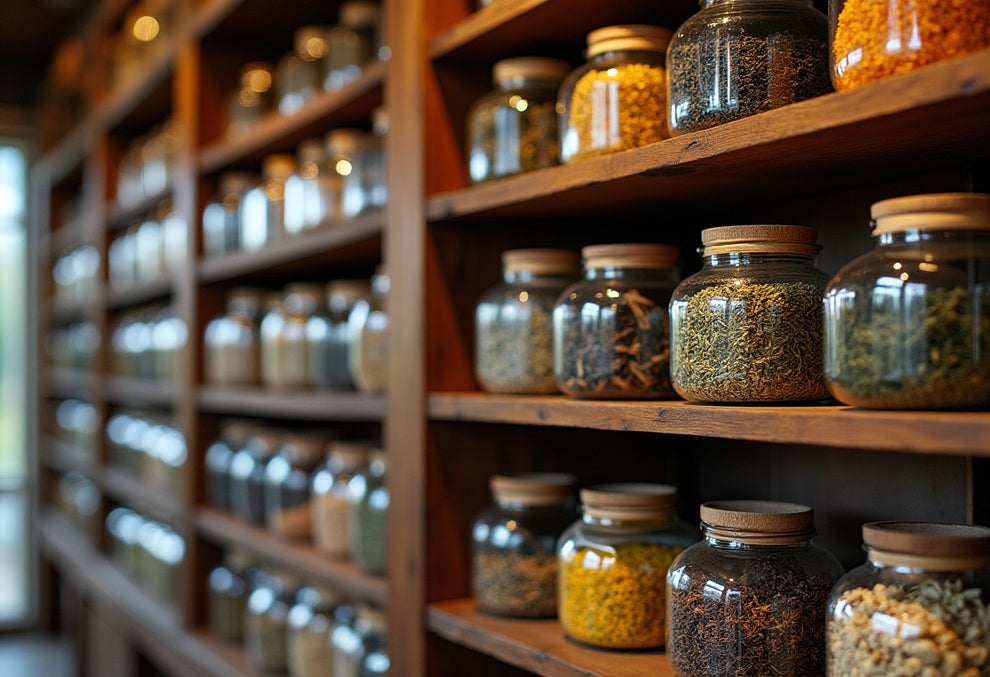 IngenuiTea™ collections in glass jars