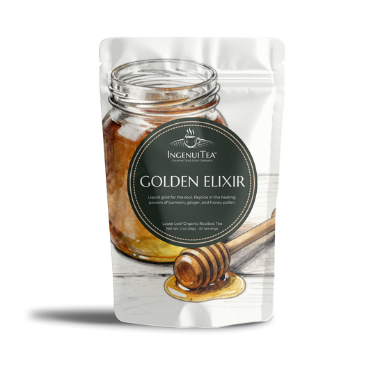 Golden Elixir from IngenuiTea™, an Organic Red Rooibos tea