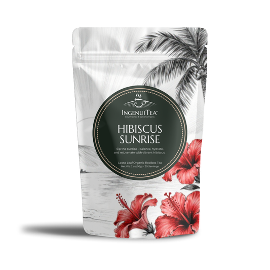Hibiscus Sunrise from IngenuiTea™ is an herbal tea blend