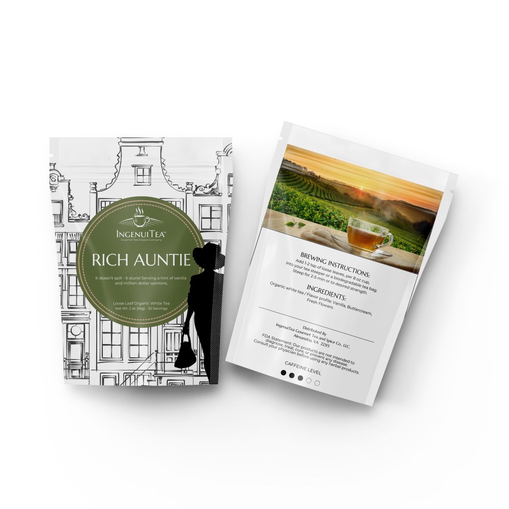 Rich Auntie from IngenuiTea™, a black tea which is a premium loose leaf tea