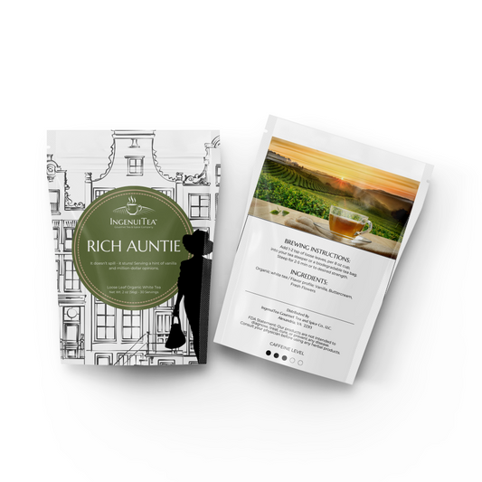 Rich Auntie from IngenuiTea™, a black tea which is a premium loose leaf tea
